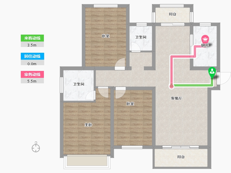 河南省-南阳市-北斗星城-103.41-户型库-动静线