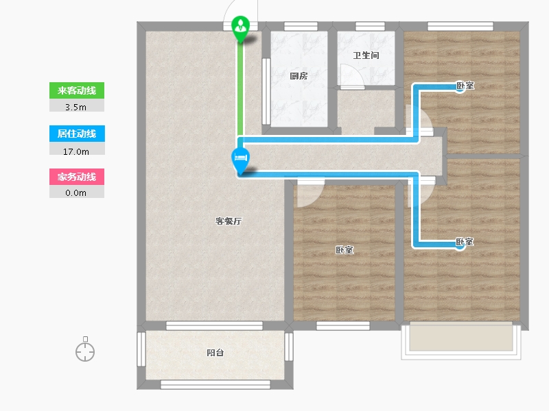 河南省-南阳市-北斗星城-89.71-户型库-动静线