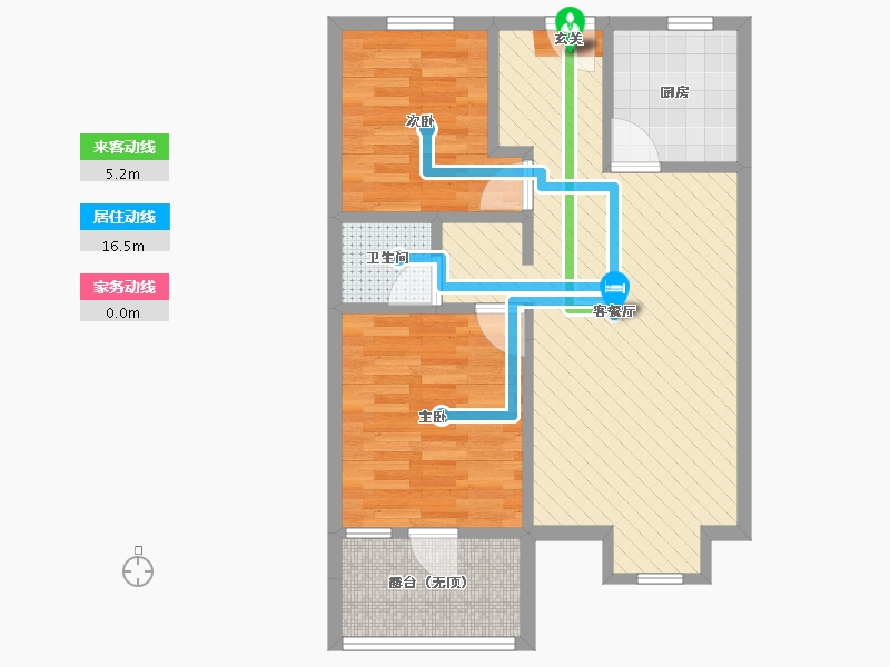 天津-天津市-贻港新城-62.35-户型库-动静线