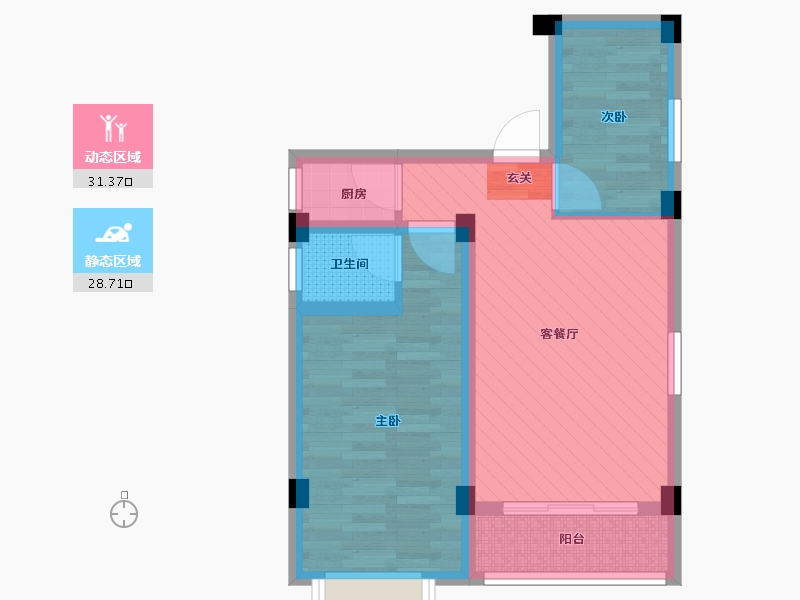 广东省-江门市-恩平市大槐镇教师村9巷1号-51.80-户型库-动静分区