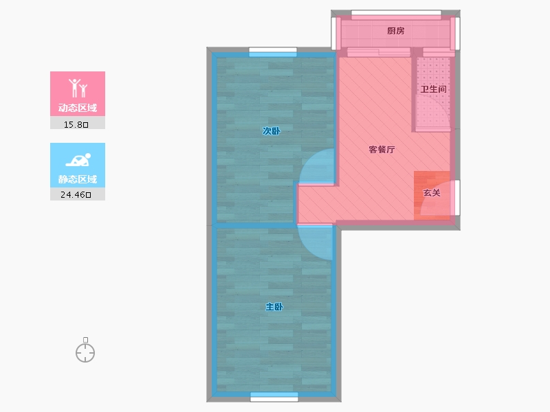 辽宁省-大连市-沙城街-34.80-户型库-动静分区