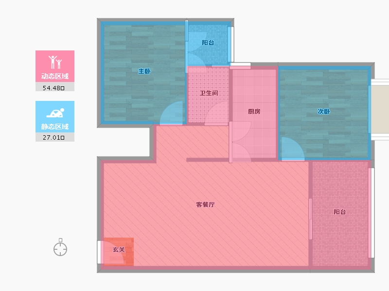 四川省-成都市-紫东锦源-73.46-户型库-动静分区