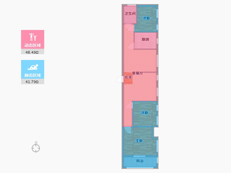 湖北省-武汉市-万福国际广场-80.16-户型库-动静分区