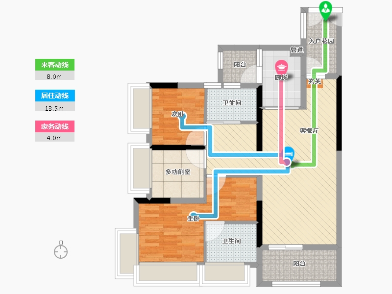 广东省-佛山市-三盛颐景园-73.63-户型库-动静线