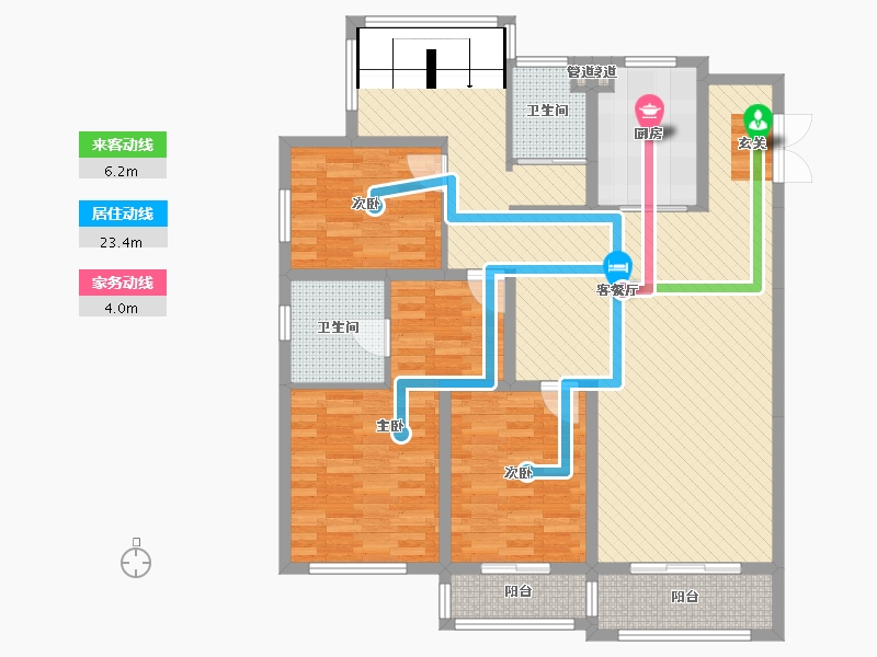 江苏省-无锡市-君悦.优湖美地-120.54-户型库-动静线