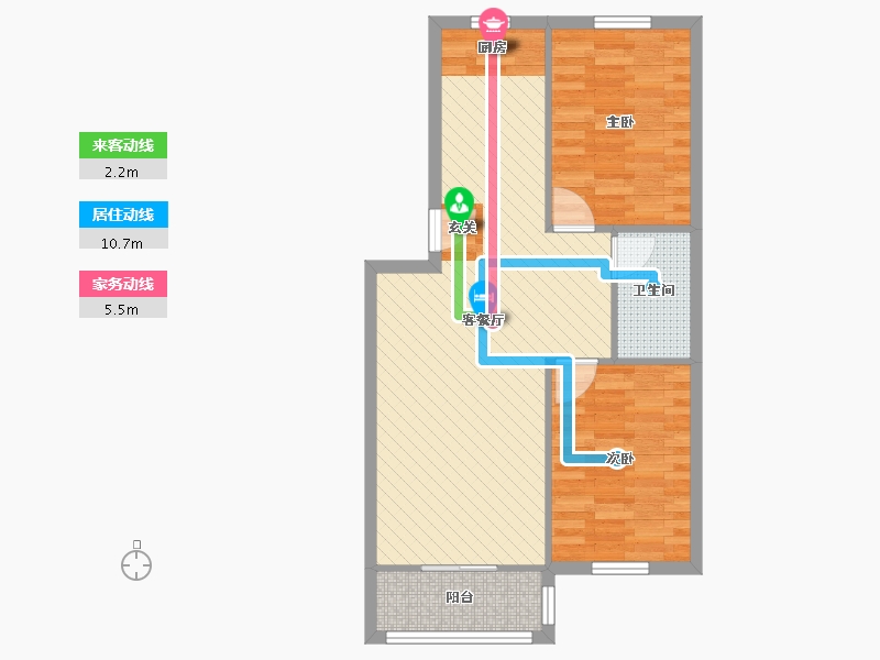 山东省-青岛市-福临万家-66.17-户型库-动静线