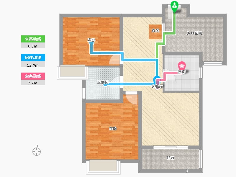 河南省-驻马店市-上海滩花园-94.00-户型库-动静线