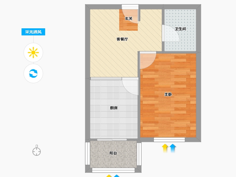 天津-天津市-康华里-38.05-户型库-采光通风