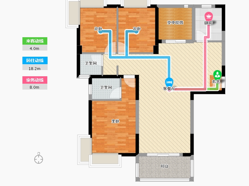 广西壮族自治区-南宁市-贵源城市新都-104.49-户型库-动静线