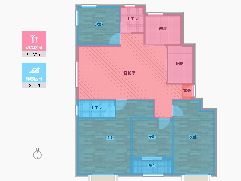 上海-上海市-东源名都-108.00-户型库-动静分区