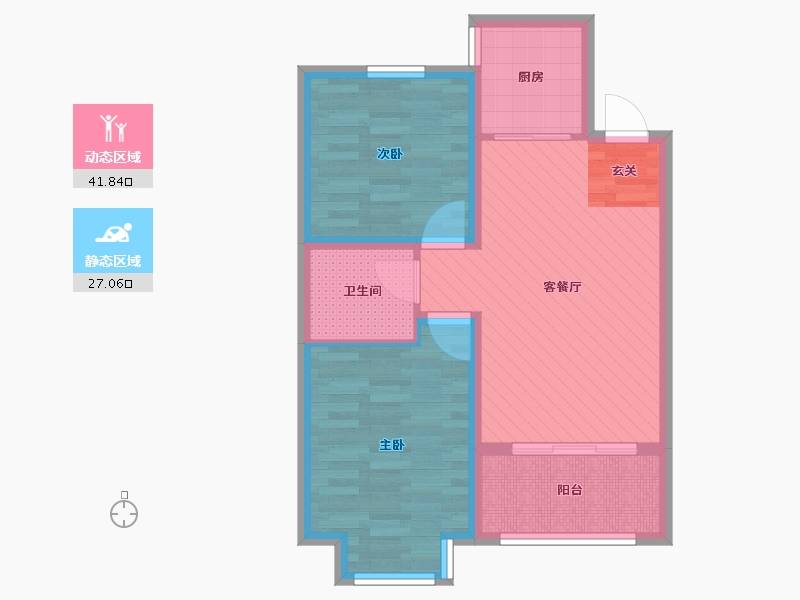 山东省-聊城市-御景王宅-60.14-户型库-动静分区