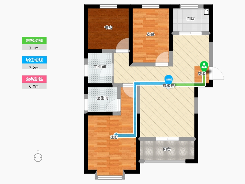 陕西省-西安市-大华-73.19-户型库-动静线