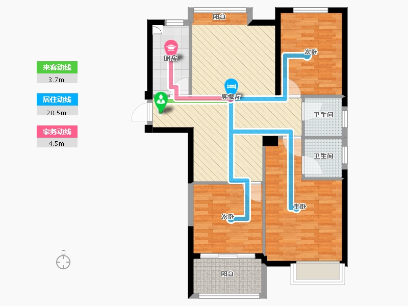 福建省-福州市-马尾正荣财富中心-86.00-户型库-动静线