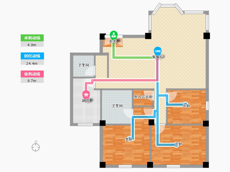 四川省-成都市-紫薇苑-114.79-户型库-动静线