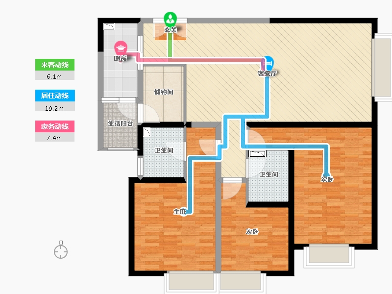 云南省-昆明市-大观首府-113.09-户型库-动静线