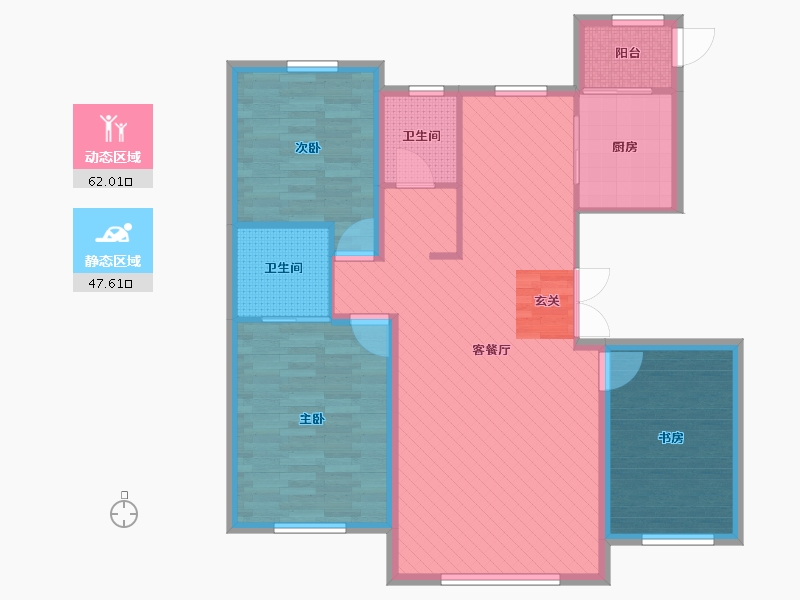 吉林省-长春市-吉森漫桦林-97.94-户型库-动静分区