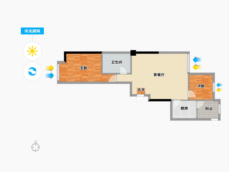 山西省-阳泉市-安康三期-82.46-户型库-采光通风