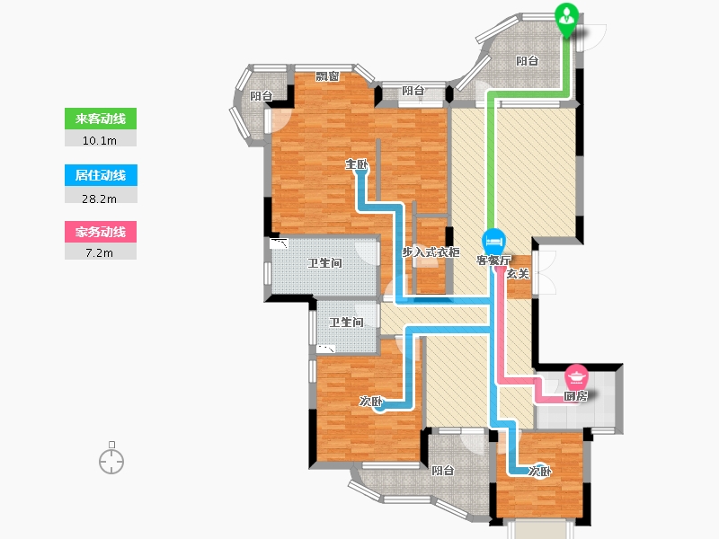 浙江省-丽水市-百川润城-139.04-户型库-动静线