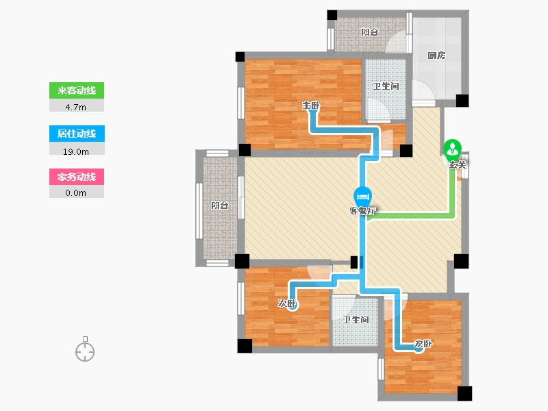 贵州省-黔南布依族苗族自治州-鸿申翡翠城-87.23-户型库-动静线