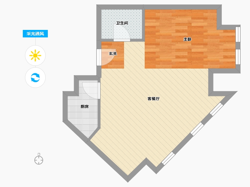 河北省-石家庄市-乐模-47.58-户型库-采光通风