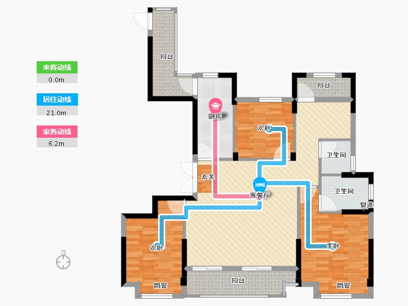 浙江省-湖州市-奚塘景城-102.10-户型库-动静线