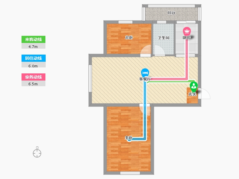 黑龙江省-牡丹江市-紫金城-73.15-户型库-动静线