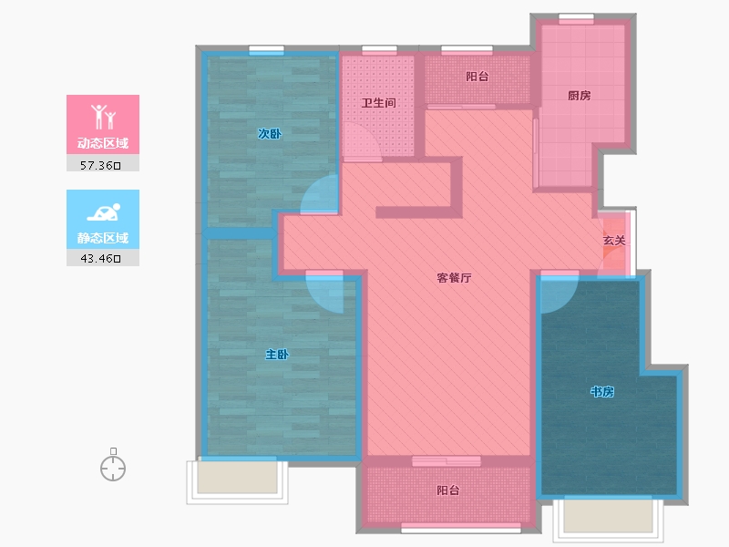 山东省-德州市-夏津-87.65-户型库-动静分区