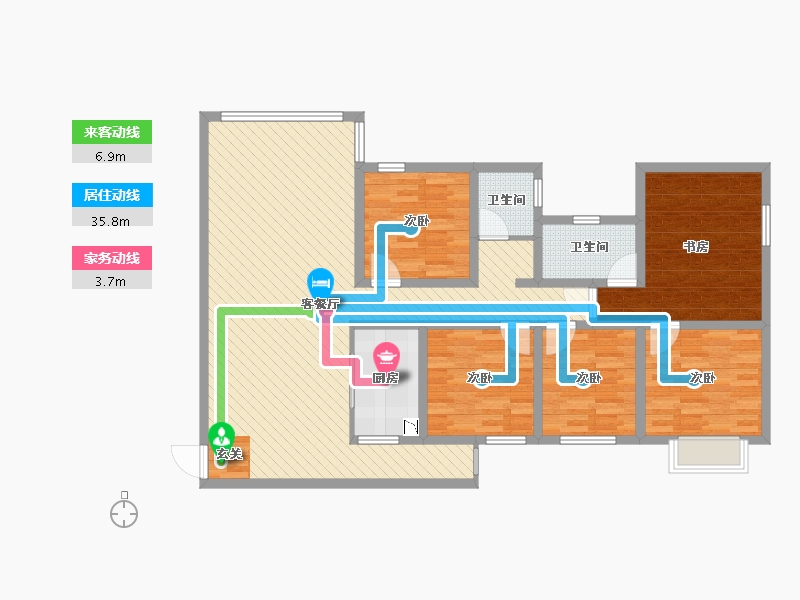 广西壮族自治区-河池市-安泰园-121.47-户型库-动静线