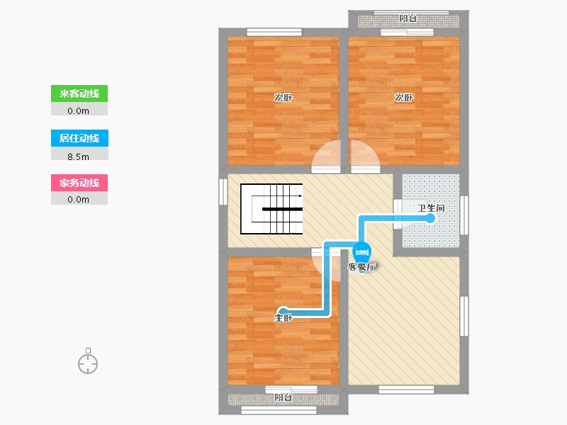 江苏省-徐州市-吴强小区-65.78-户型库-动静线