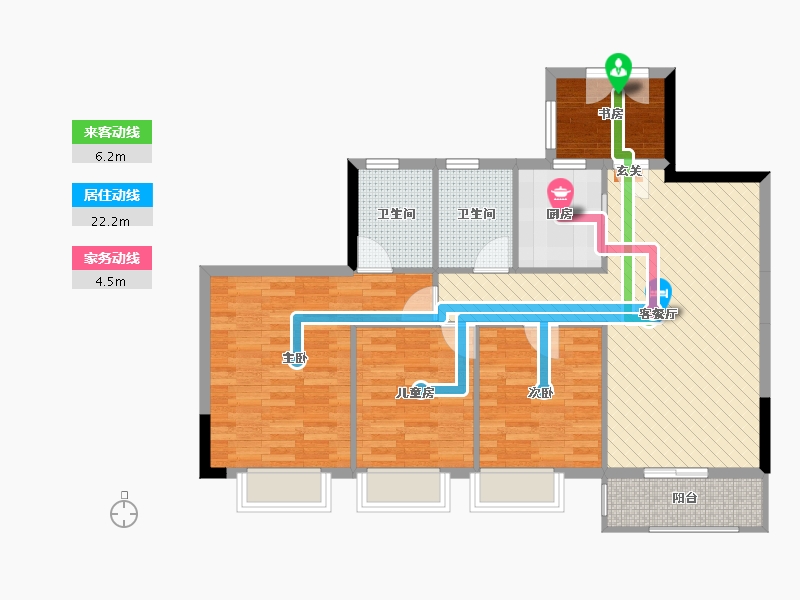 广西壮族自治区-钦州市-正元.清水湾-92.92-户型库-动静线