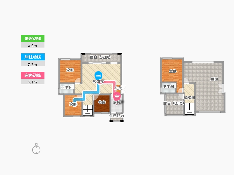 贵州省-遵义市-路桥水澜山-160.74-户型库-动静线