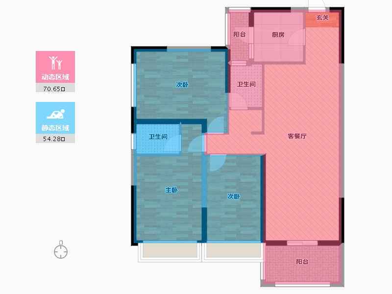 云南省-昆明市-西南海-110.97-户型库-动静分区