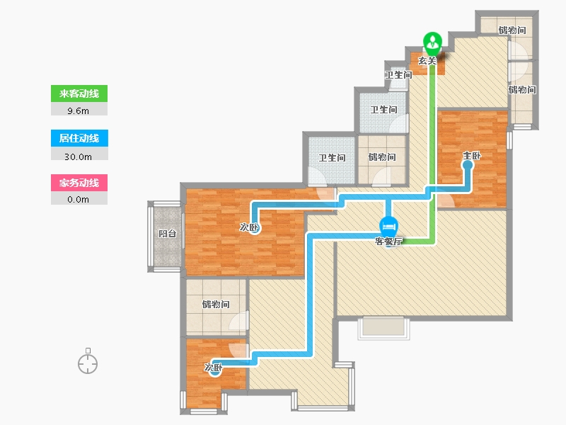 北京-北京市-新起点嘉园-149.20-户型库-动静线