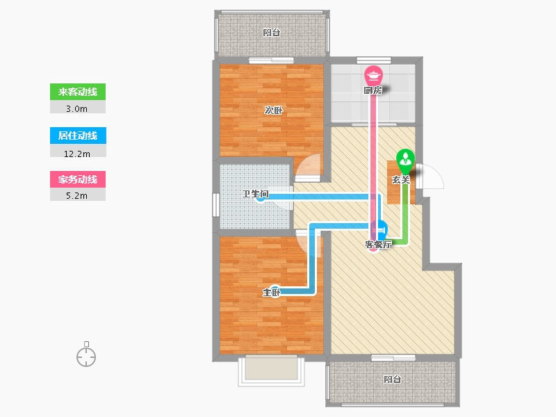 河南省-洛阳市-东方红五号街坊-78.00-户型库-动静线