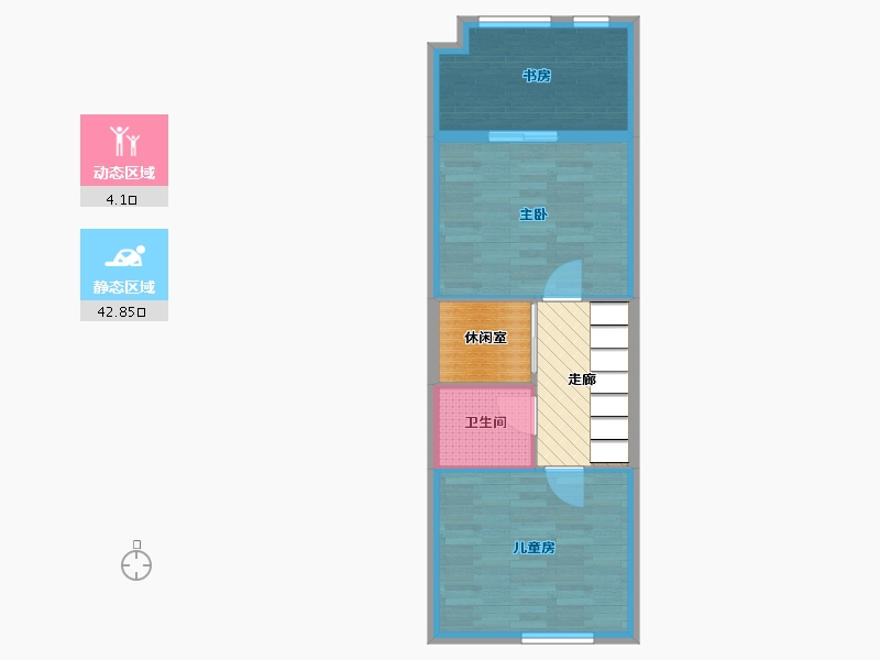 安徽省-芜湖市-绿地新里海顿公馆-52.48-户型库-动静分区