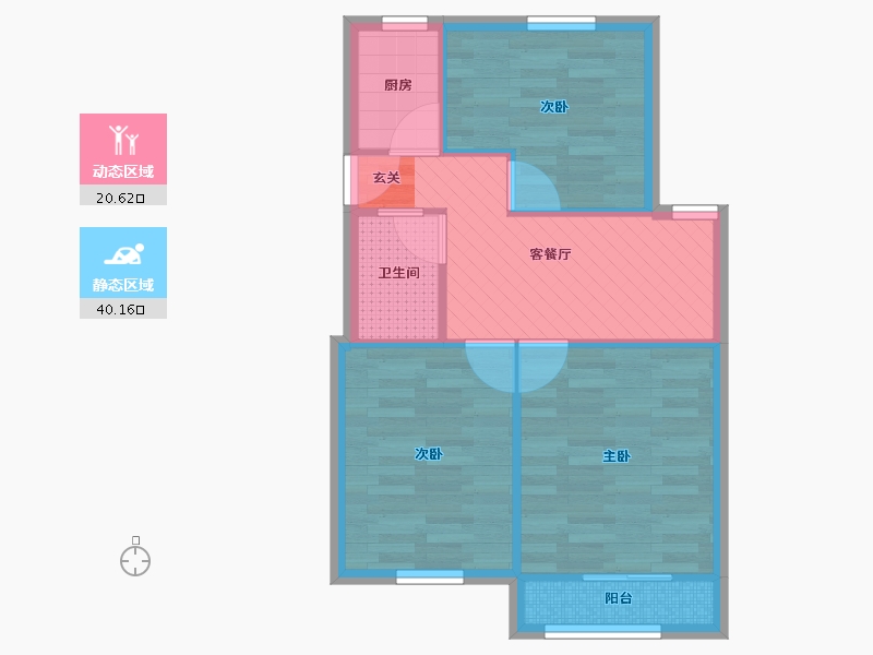 上海-上海市-古美小区-53.79-户型库-动静分区