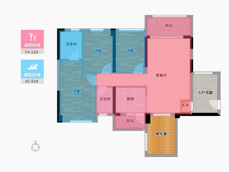 广东省-中山市-时代城-100.98-户型库-动静分区