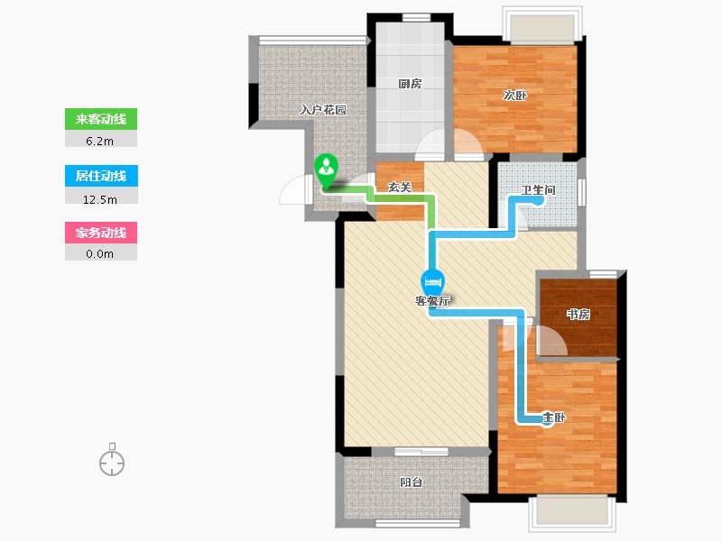 江苏省-苏州市-华德力公园壹号(在建）-95.11-户型库-动静线