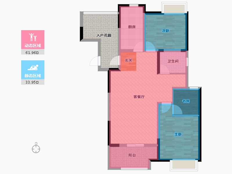 江苏省-苏州市-华德力公园壹号(在建）-95.11-户型库-动静分区