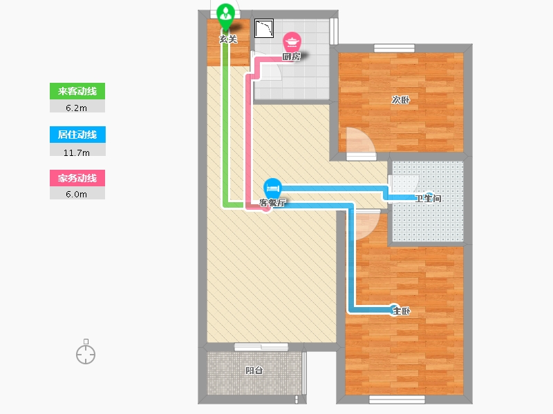 河北省-保定市-亢龙朗峯-70.31-户型库-动静线