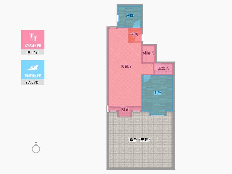 北京-北京市-上京新航线-111.37-户型库-动静分区