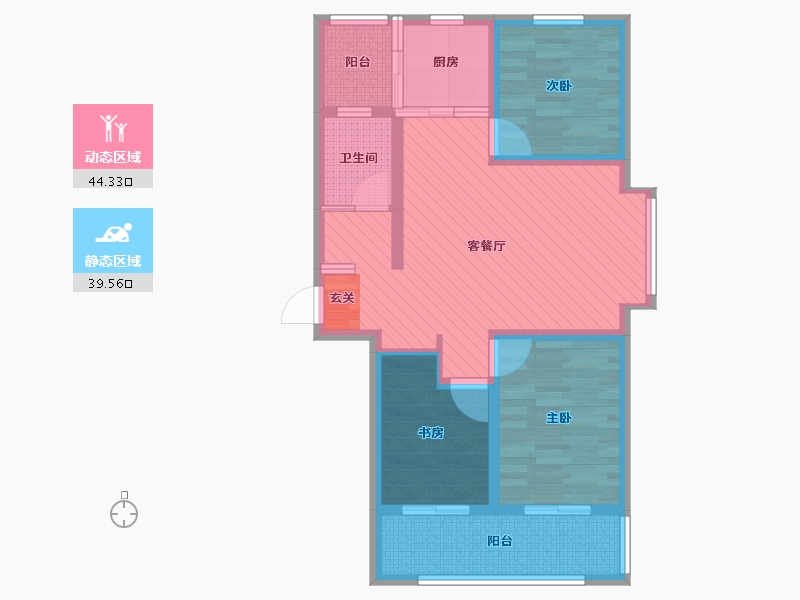 山东省-日照市-书香河畔-71.70-户型库-动静分区