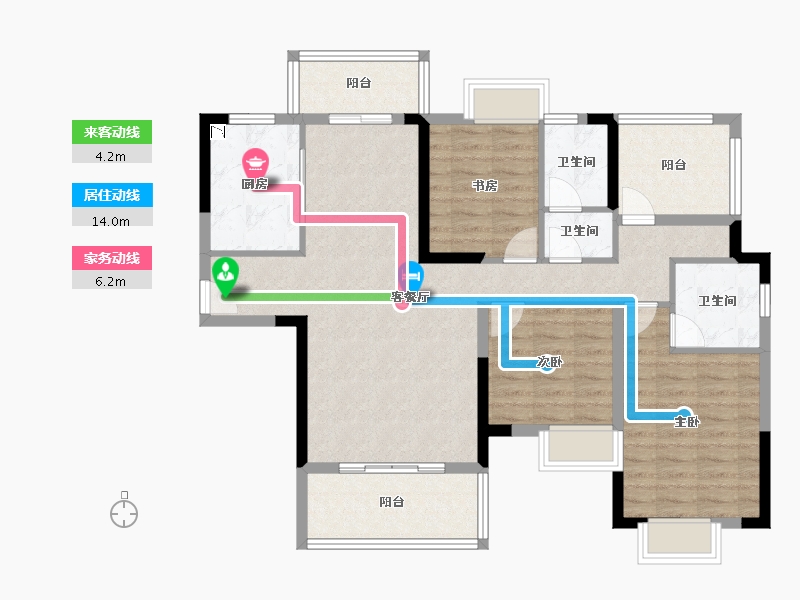 湖北省-恩施土家族苗族自治州-建始・众信・悦融湾-101.45-户型库-动静线