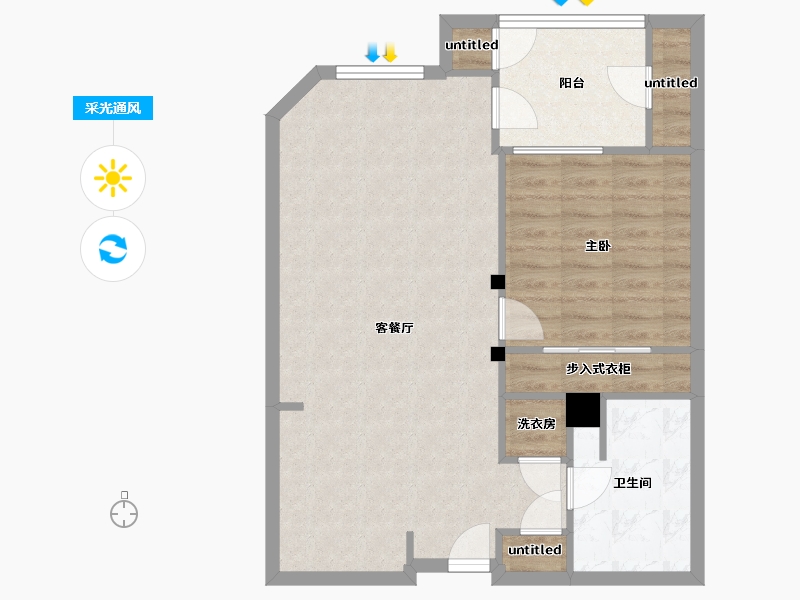 California-Orange-Park Viridian-73.55-户型库-采光通风