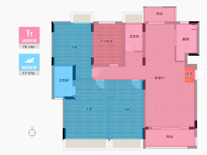 广东省-佛山市-岭南天地怡廷-121.84-户型库-动静分区