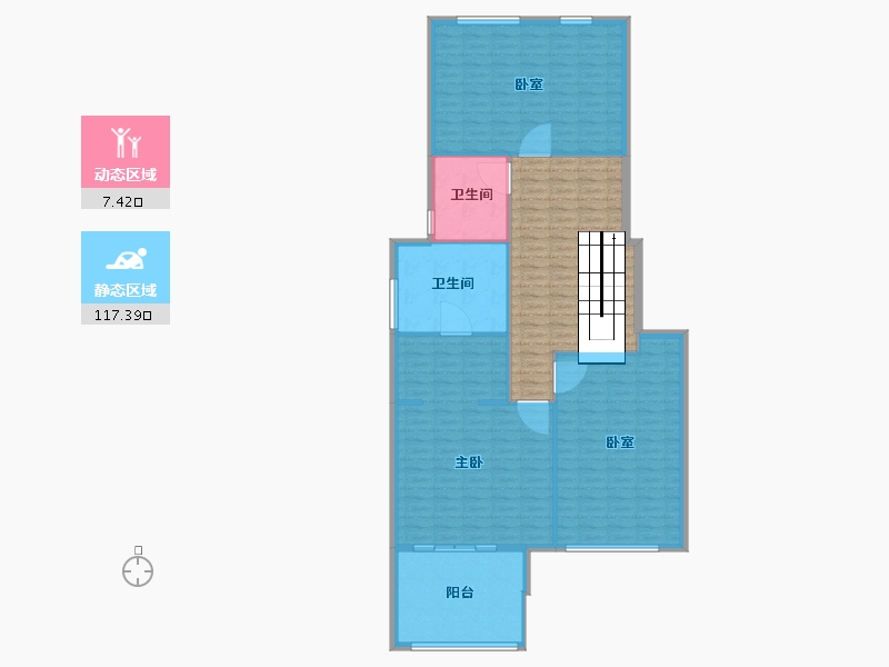 湖南省-长沙市-长沙院子-143.51-户型库-动静分区