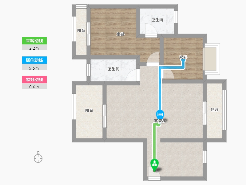 广东省-佛山市-花曼丽舍-70.71-户型库-动静线