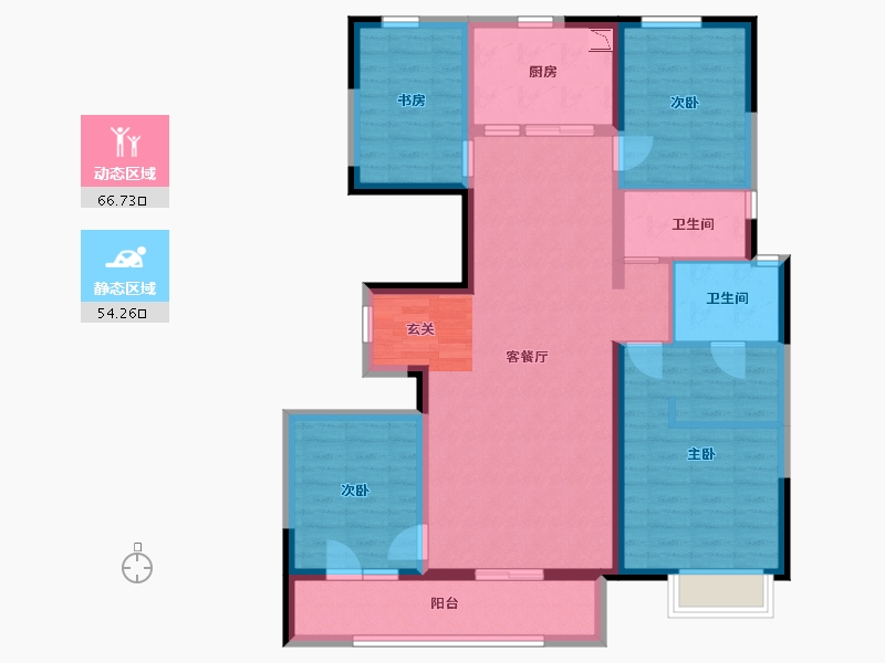 河北省-石家庄市-海亮德文郡-107.70-户型库-动静分区