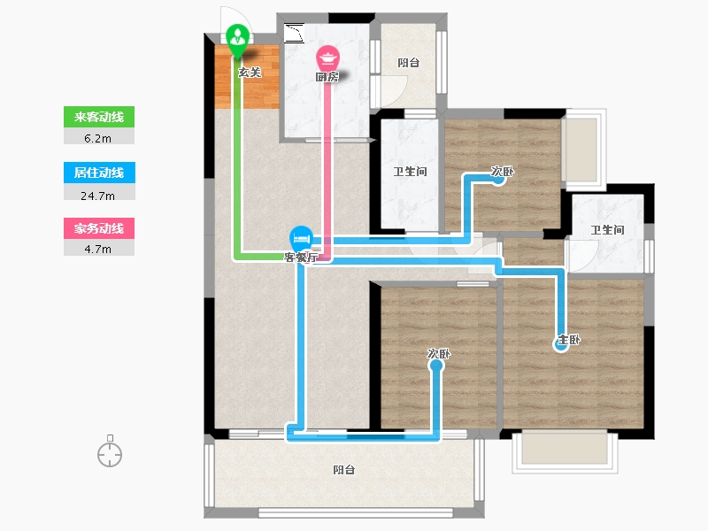 广东省-惠州市-华洪・明珠花园-92.02-户型库-动静线