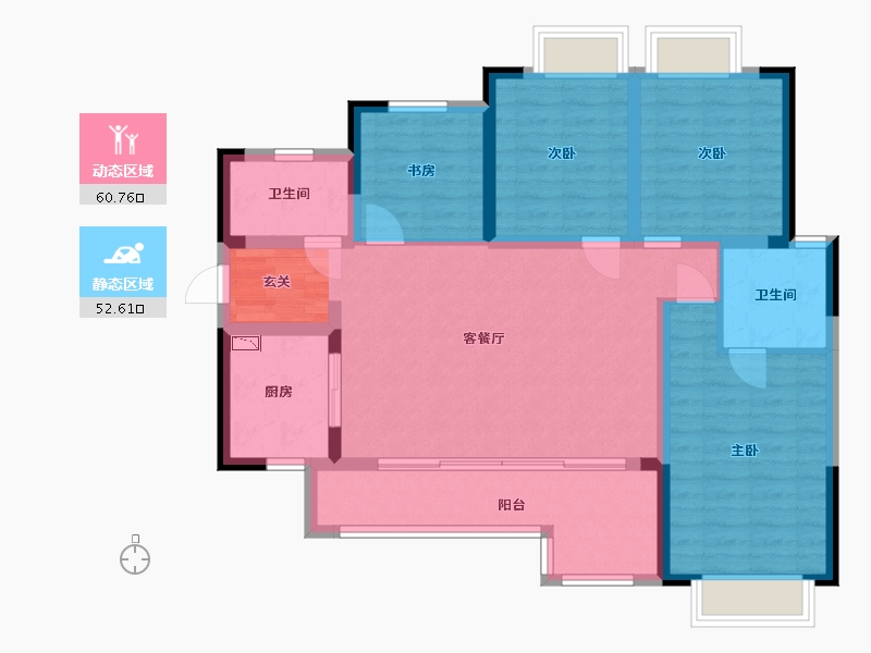 四川省-成都市-蓝光长岛城项目-101.14-户型库-动静分区